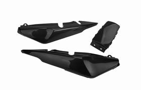 CACHA BAJO ASIENTO + UNION COLIN H. CG150 TITAN M/V NEGRO (3pcs) MTC [C80596]